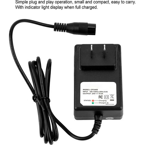 Chargeur de batterie pour scooter lectrique,remplacement du chargeur d'alimentation ATV 24V pour X-12 pour la mise  niveau (1/5)