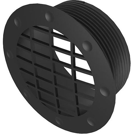 Griglia di ventilazione per condotto dellaria nera da 65 mm