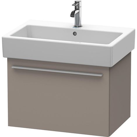 Duravit X-Large Vanity mobile da parete 6042, 1 cassetto, 650mm, per Vero, Colore (anteriore/corpo): Basalto opaco decoro opaco - XL604204343