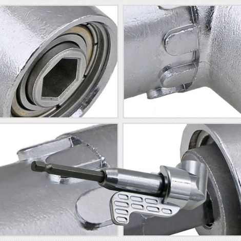Adaptateur porte-embout de perceuse magnétique à tige hexagonale 1/4" à 105° A6C01 (1/2)