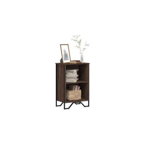 Bibliothèque chêne marron 50x31x74,5 bois d'ingénierie (1/5)