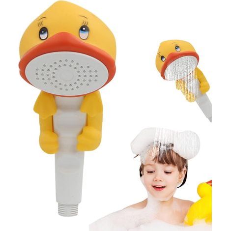 CCYKXA 1-piece shower head, children's shower head, bath spray toys, baby handheld shower head, fun bath accessories, creative bath equipment for girls (1/5)