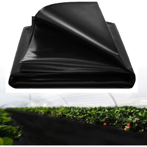 1 Bâche agricole, 2x6 m, Polyéthylène, Étanche, Résistante aux déchirures, Pour jardin serre étang (1/5)