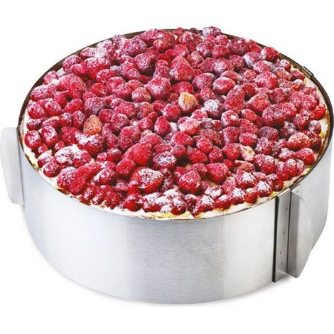 Anello Regolabile per Torte Cucina in Acciaio da 16 a 30 cm (1/2)