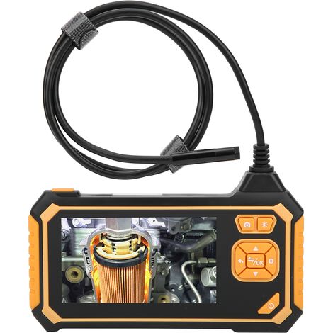 Endoscope industriel étanche à double lentille de 8 mm, équipé d'un écran LCD 1080P de 4,3 pouces et de 8 lumières LED. (1/5)