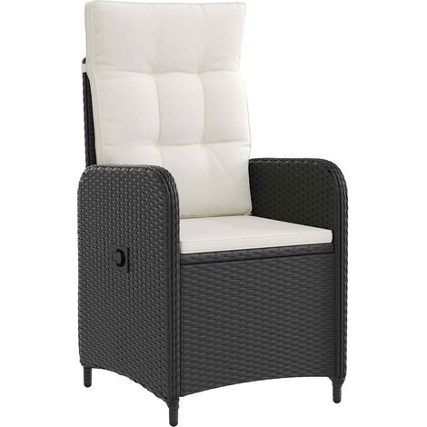 Maison Exclusive - Ensemble de repas extérieur 3 pcs Noir et blanc crème