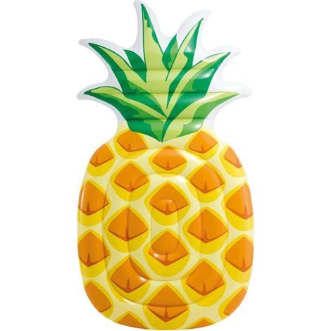 Schwimmring für Erwachsene, Wasseranschluss, Ananas-Schwimmring, aufblasbarer Schwimmring, Schwimmbett, 216 x 124 cm (1/4)