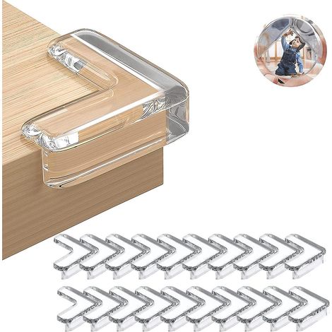 protege Coin 20pcs Protection Coin De Table Bb, Protecteur D'angle De Meuble Transparent, Doux Et Haute Rsilience, Non Toxique Sans Odeur Avec Adh (1/5)