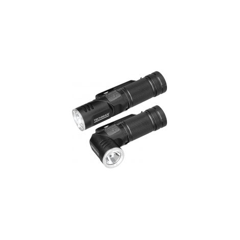 Mini wiederaufladbare Taschenlampe mit verstellbarem Kopf, LED, 500 Lumen, Li-Ion-Akku