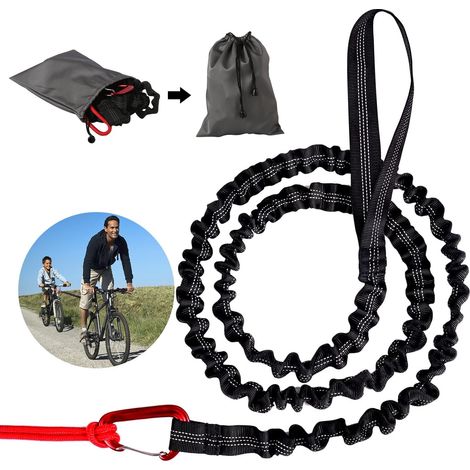 Fahrrad-Abschleppstange – Fahrrad-Abschleppseil, 3 Meter lange einziehbare Leine mit 500 l (1/3)