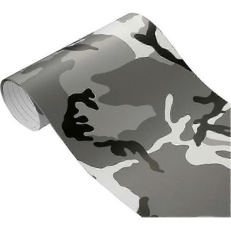 Film adhésif vinyle camouflage sans bulles pour voiture, vert armée, 50 x 200 cm (1/4)