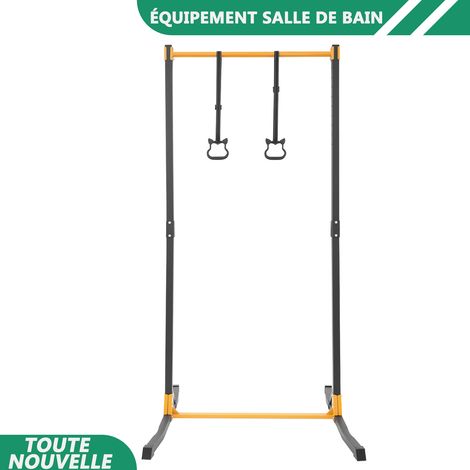 WAOBDLA Portable Pull-up Bar Station de hauteur réglable Pull Up Bar 400kg/881.85lbs Charge pour la salle de sport à la maison (1/5)