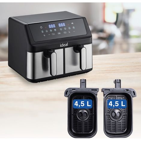 Friggitrice Eldom Ideal IK1500 Dual senza grassi 8 funzioni 9l 2000W Nero [IK1500 DUALCRISP] (1/5)