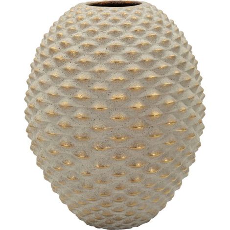 Vaso decorativo in ceramica grigia, Ø29,5x36 cm – Pepipas Ball (1/5)