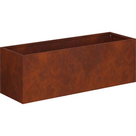 Macetero de Jardín Oxidado 60 x 20 x 20 cm Acero oxidado vidaXL