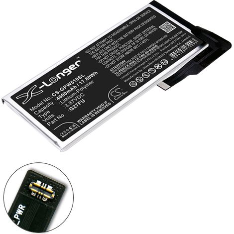 NX - Batterie téléphone, smartphone, GSM pour Google 3.87V 4600mAh - G27FU (1/4)