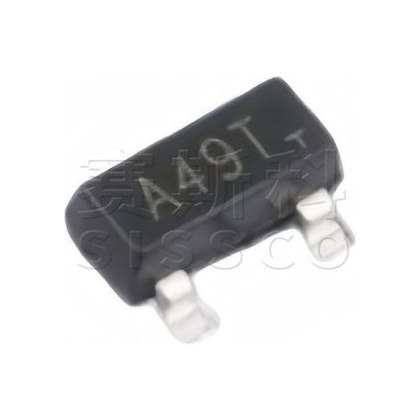 Hecote AO3404 Original A49T SMD N-Kanal MOSFET-Transistor SOT-23 Gehäuse Elektronisches Bauteil Chip 5 Stück Verpackung: 5 Stück