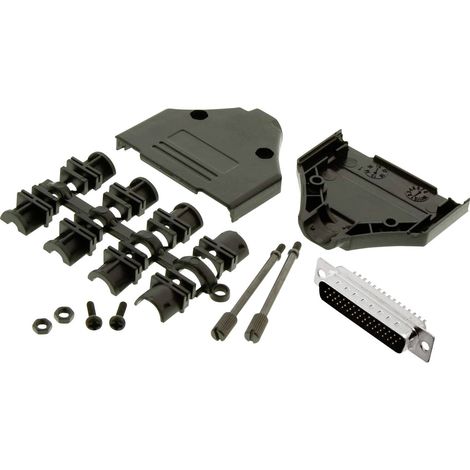 MH Connectors MHDTPPK25HD44MSK Kit embase SUB-D mâle 180 ° Nombre de pôles: 25 fût à souder 1 pc(s)