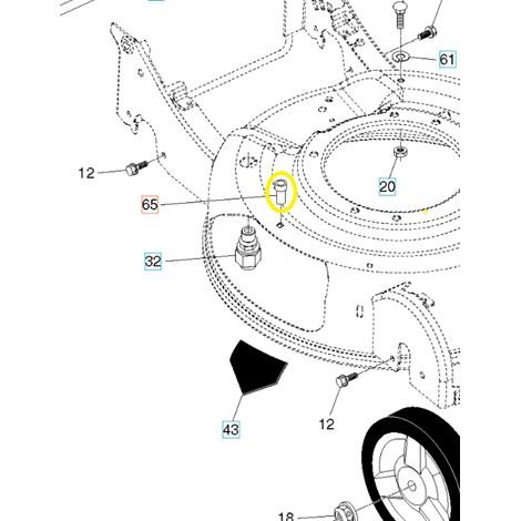 Ecrou M145 Husqvarna 583477301