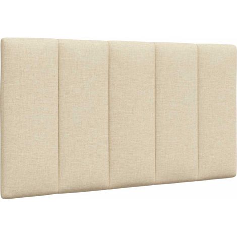 Kopfteil-Kissen "Hanko" Creme 90 cm Stoff vidaXL
