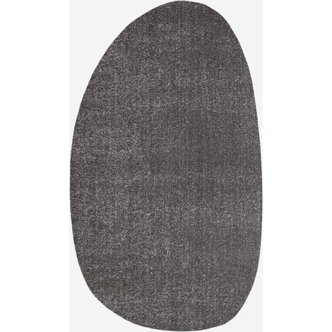 Tapis frisé uni gris moderne Milano stone GRI101