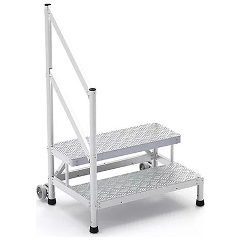 Stufenpied 2 Stufen - Maximale Arbeitshöhe 2.50m - Breite 1.05m - MP2-100-RAGCG