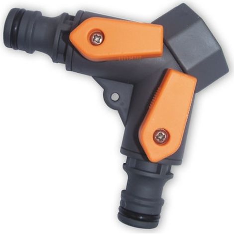 2-Wege Ventil mit Hahnanschluss 1/2" und 3/4"