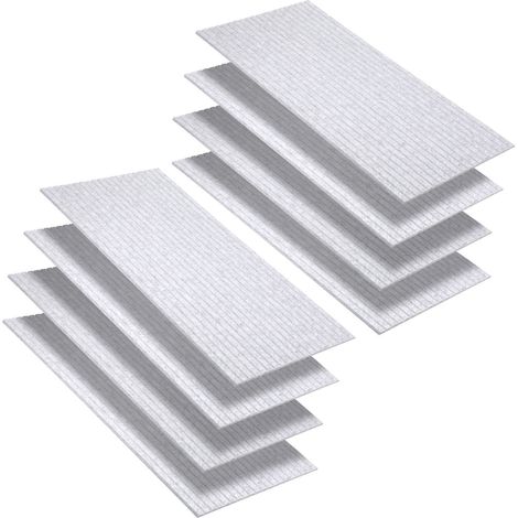 TolleTour Pannelli fonoassorbenti adesivi, set da 8 in feltro, 120 x 60 x 0,9 cm grigio, pannelli acustici con scanalature verticali (1/5)