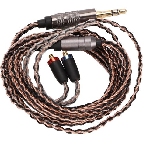 Câble de mise à niveau pour écouteurs MMCX 3.5mm, 8 brins OFC, compatible SE535, UE900, SE215, SE425 et BGVP (1/5)
