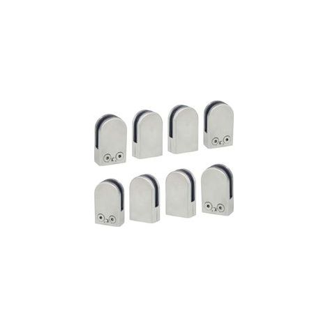 8 PCS(6-8mm) Pince à Verre Porte-Verre En Acier Inoxydable 304 Support de Serrage Clamp Clip Plat Main Courante Fenêtre Balustrade Réglable Escalier