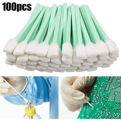 Bâtonnets éponge sans peluche, 100 pièces - nettoyage de buse d'imprimante (1/5)