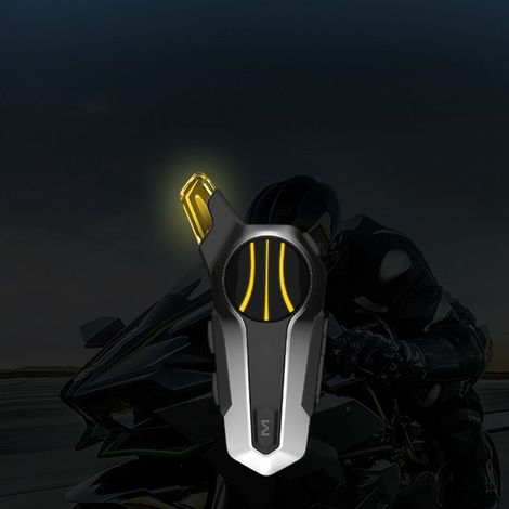 Bluetooth-Headset für Motorradhelme, fahrerspezifische Zwei-Personen-Intercom-Funktion, wasserdicht gemäß IP67 (1/4)