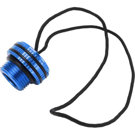 Schutzkappe für DIN-Tauchflaschenventil mit blauer Kordel (1/5)