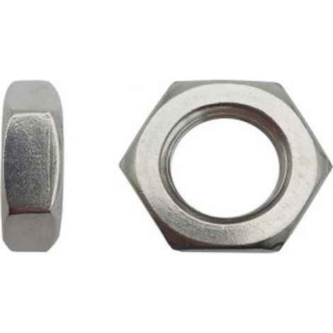 Écrou hexagonal (HM) bas DIN 439 Inox A2 - 12 mm - BIVI (1/2)