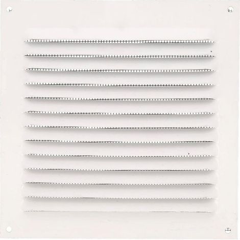 Grille de ventilation carrée avec moustiquaire Grilles d'aération pour sortie d'air Idéal pour plafond de cuisine et salle de bain Dimensions : 150 x 150 mm Couleur: Blanc