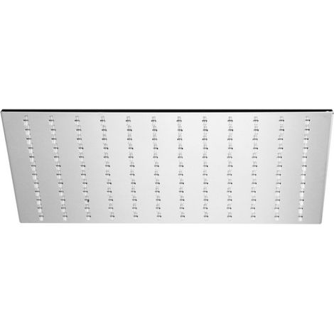 Pomme de douche carrée 400 x 400 mm métal chromée - THEWA SF114ACR