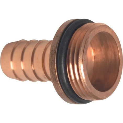 Embout mâles avec raccord pour tuyau laiton taille du tuyau 25 mm filetage extér (Par 10) (1/2)