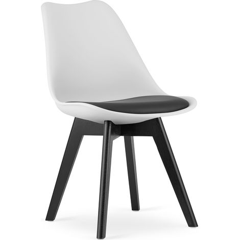 Chaise MARK Blanc / Noir x 4 (1/5)