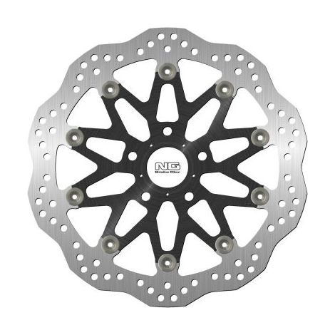 DISCO DE FRENO DELANTERO NG HONDA CB500X '19-21 (310X46X5MM) (5X10.5MM) FLOTANTE ONDULADO (CENTRO DE ALUMINIO)