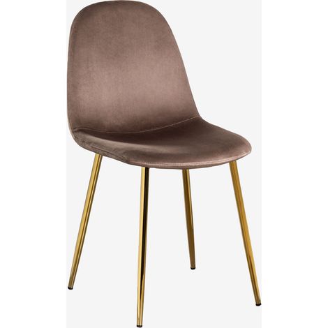 Sedia da pranzo imbottita Glamm SKLUM         Dorato   