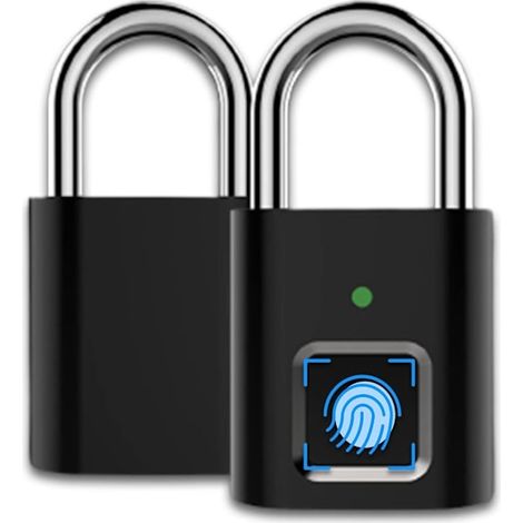 Cadenas à empreinte digitale, cadenas intelligent sans clé, rechargeable par USB, antivol pour salle de sport, cadenas à combinaison, pour sacs à dos, valises, vélos, bagages