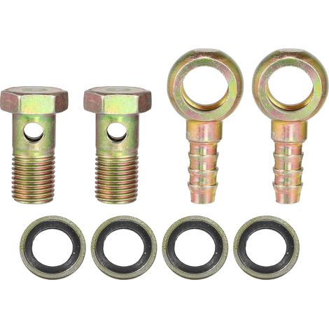 Raccord Adaptateur M14x1.5 10mm pour Freinage 2 Pièces M14x1.5, 14mm Interne, 10mm Externe, Vis 35x19mm, Rotule 48x24mm, Pour Alimentation Air/Carburant, Pour Moteur (1/5)