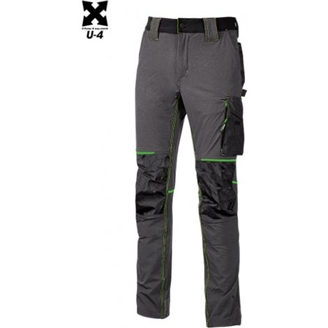 Pantaloni da Lavoro UPower Atom Grigio-Verde XS
