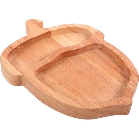 Plateau de Service en Bois Marron de Pomme de Pin, Décoratif et Polyvalent pour Thé de L'après-midi et Apéritifs (1/5)