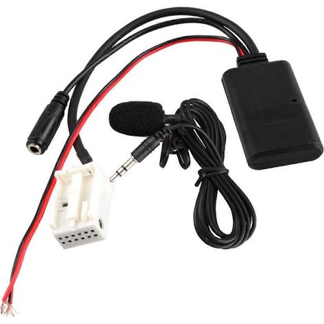 Adaptateur Aux 12 broches, adaptateur de connecteur de fil d'entrée AUX Compatible BT pour E60 (1/5)