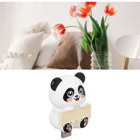 BelleRise - Purificateur d'air ion négatif – Mini panda USB silencieux – bureau et voiture 5×3,3×7 cm (1/5)