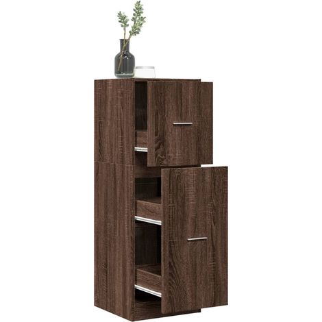 Apothekerschrank Eichen-Optik 40x41x118 cm Holzwerkstoff