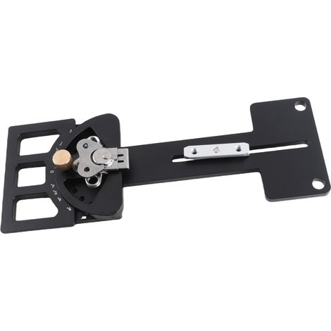 Soporte de riel de ángulo ajustable de -60 a 60°, aleación de aluminio.