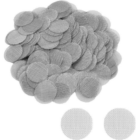 200 Pièces Tamis Métallique en Acier Inoxydable,Grille pour Pipe,Pipe Screen en Acier Inoxydable Écrans de Fumer Filtres à Écran (1/5)