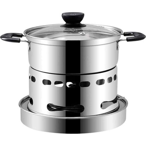 Dengmore Clearance Stainless Steel Spirit Cooker, Portable Indoor & Camping Stove, No Power Required, Easy Carry (1/5)